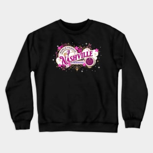 Nashville Graphic Vintage Pink Crewneck Sweatshirt